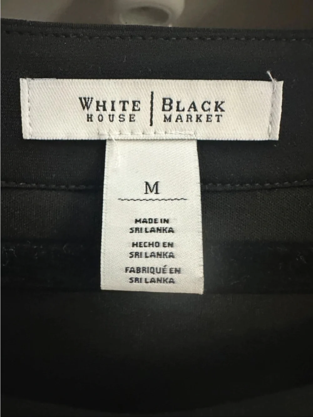 White House Black Market Black & White Floral Midi Skirt